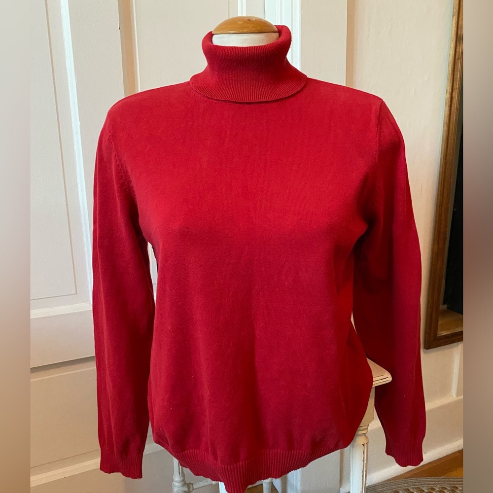 3 for 15$! Vintage Northern Reflections Red Turtleneck. Size Large.
